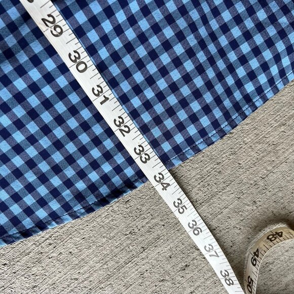 Mizzen + Main Men’s Navy Quilted Full Zip Vest Gilet & Plaid Button Down XXL - Picture 8 of 11